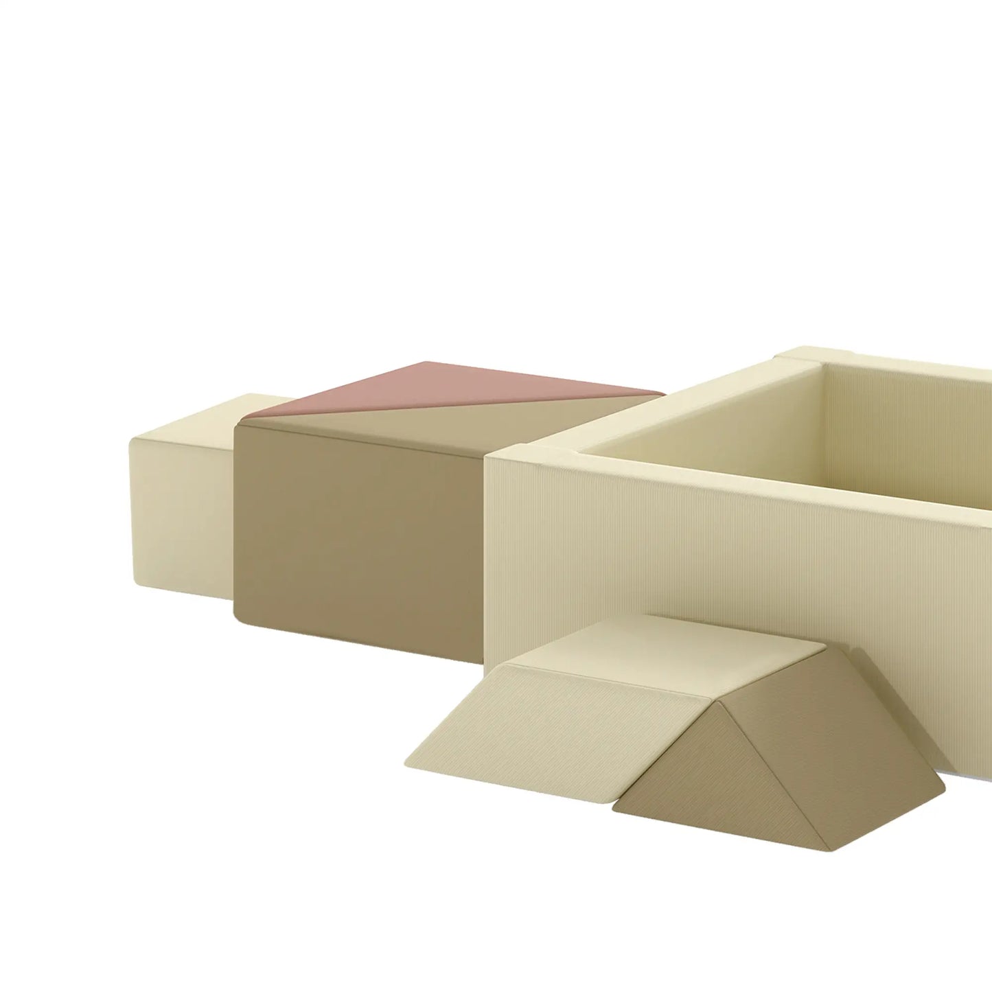 Blocs de mousse pour tout-petits en 9 pièces avec jeu de tangram, lavables