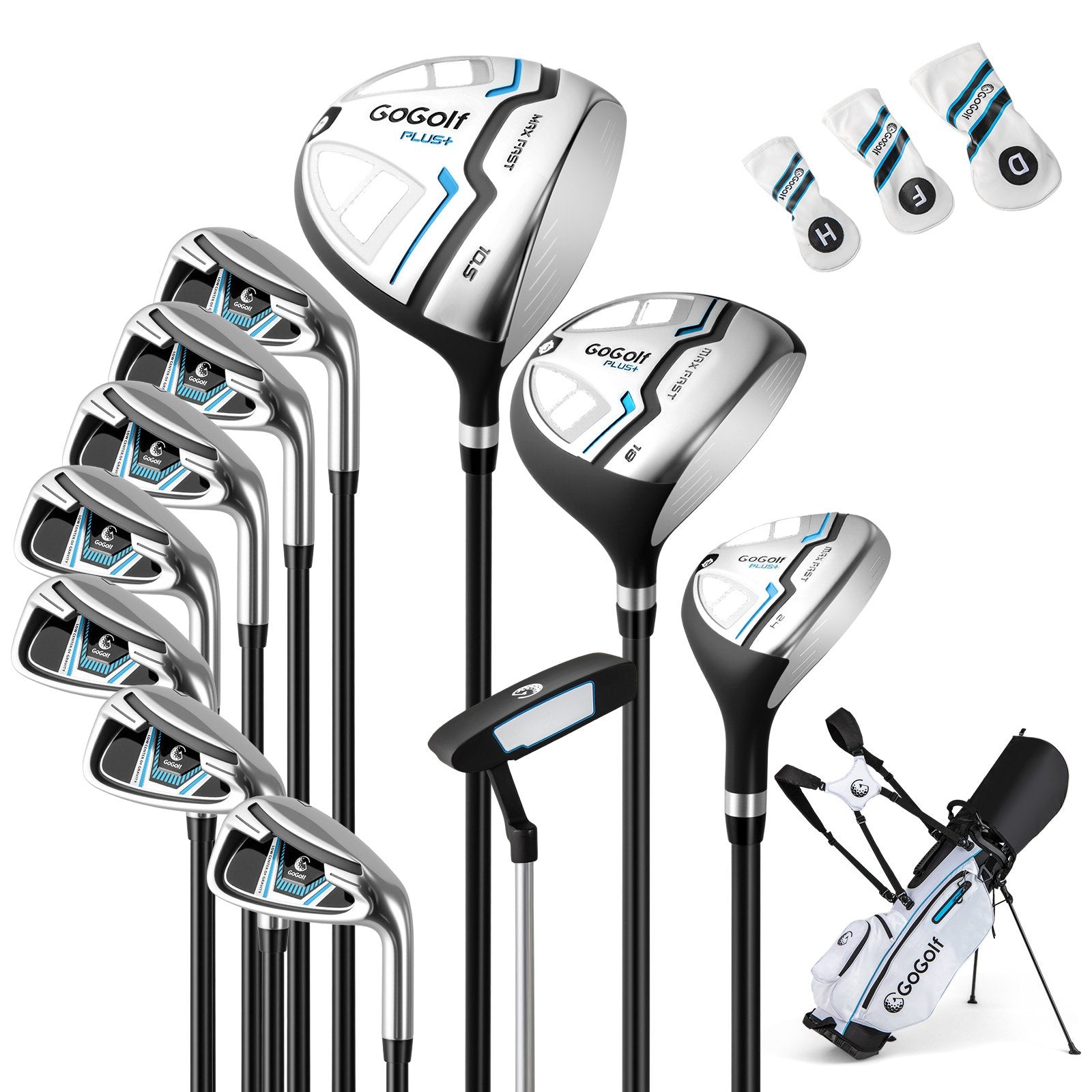 Men's Complete Golf Clubs and Bag Set, White Golf White at Gallery Canada