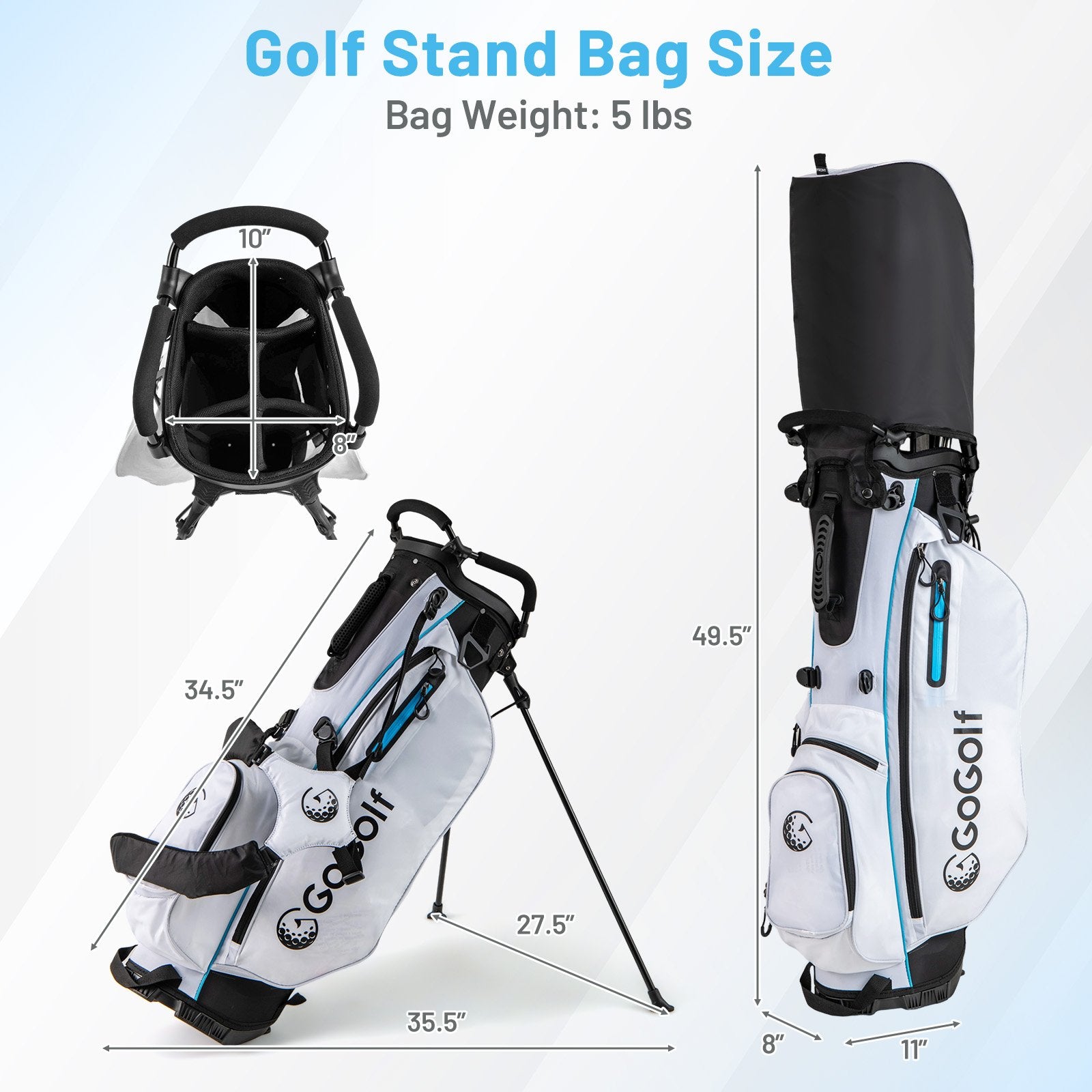 Men's Complete Golf Clubs and Bag Set, White Golf at Gallery Canada