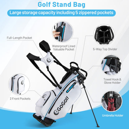 Men's Complete Golf Clubs and Bag Set, White Golf at Gallery Canada