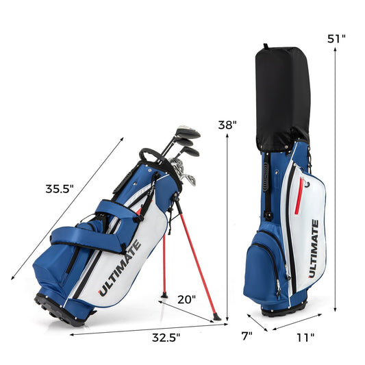 Mens LeftHanded Complete Golf Clubs and Bag Set Portable Lightweight Golf Stand Bag, Blue Golf Blue at Gallery Canada