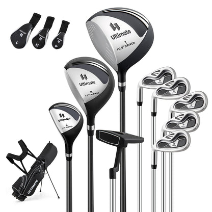 Mens LeftHanded Complete Golf Clubs and Bag Set Portable Lightweight Golf Stand Bag, Black Golf Black at Gallery Canada