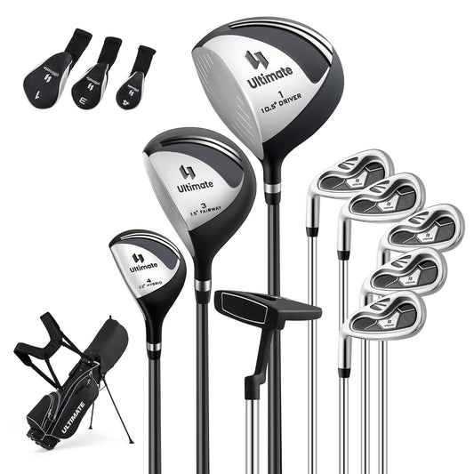 Mens LeftHanded Complete Golf Clubs and Bag Set Portable Lightweight Golf Stand Bag, Black Golf Black at Gallery Canada