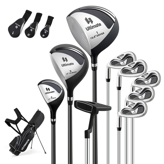 Complete Left Handed Golf Clubs Set With Stand Bag, Black Golf Black at Gallery Canada