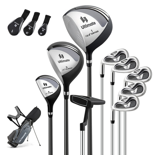 Left Handed Golf Clubs Set With Stand Bag, Lightweight Portable, Gray Golf Gray at Gallery Canada