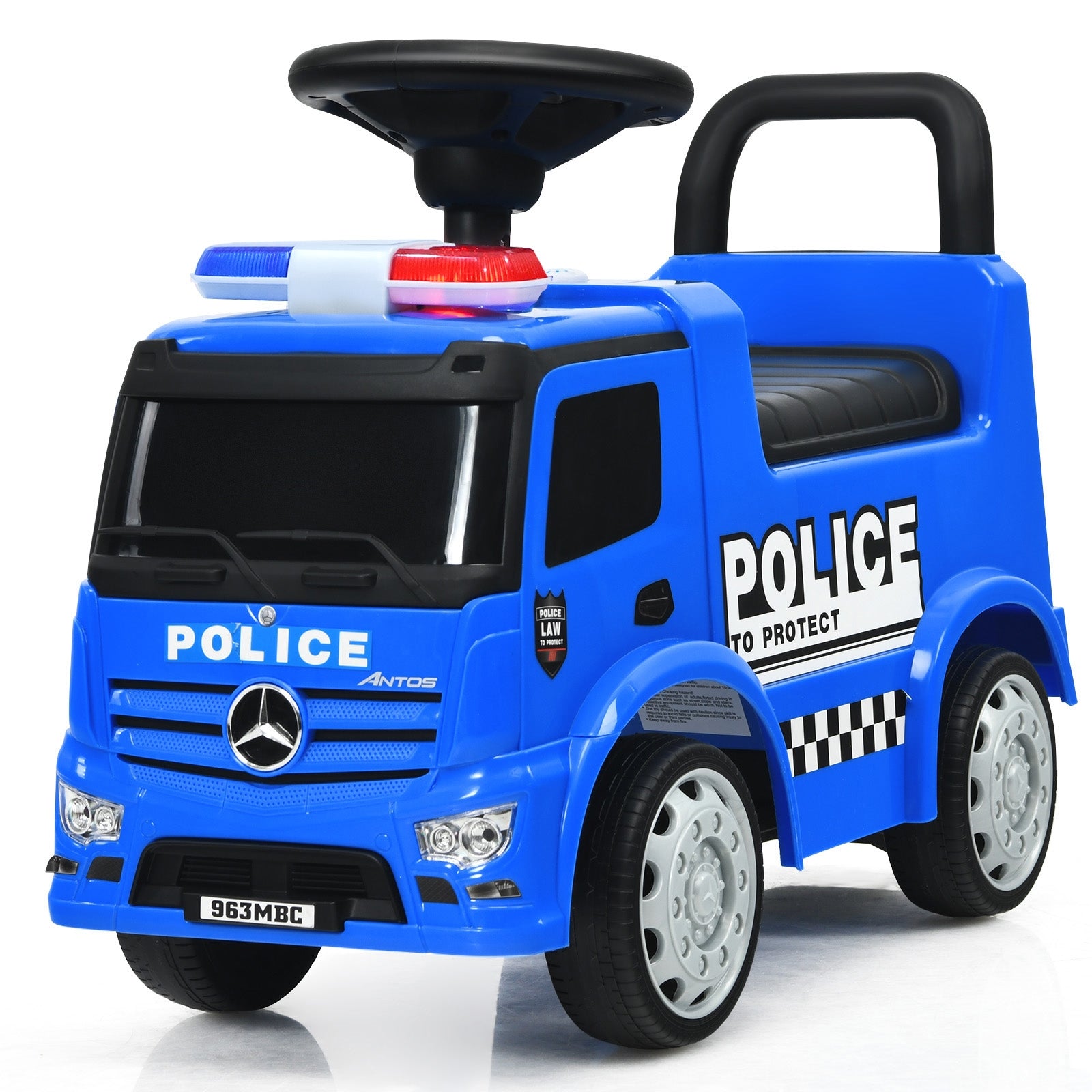 Mercedes Benz Kids Ride On Push Licensed Police Car, Blue Push & Pedal Ride On Toys at Gallery Canada