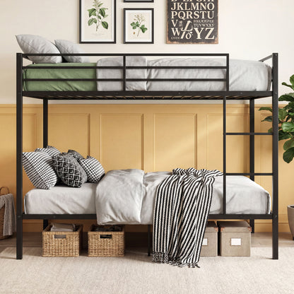 Metal Bunk Bed, Full Over Full, Safety Guardrail, Black Bunk Bed Frame at Gallery Canada