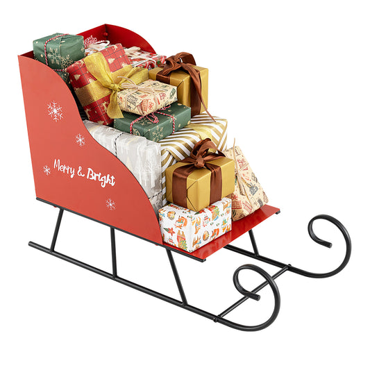 Metal Christmas Santa Sleigh Basket, Gift Storage Sleigh Christmas Decor & Accessories Options at Gallery Canada