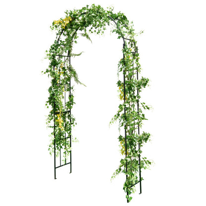 Metal Garden Arch And Obelisk Trellis Set For Climbing Plants Garden at Gallery Canada