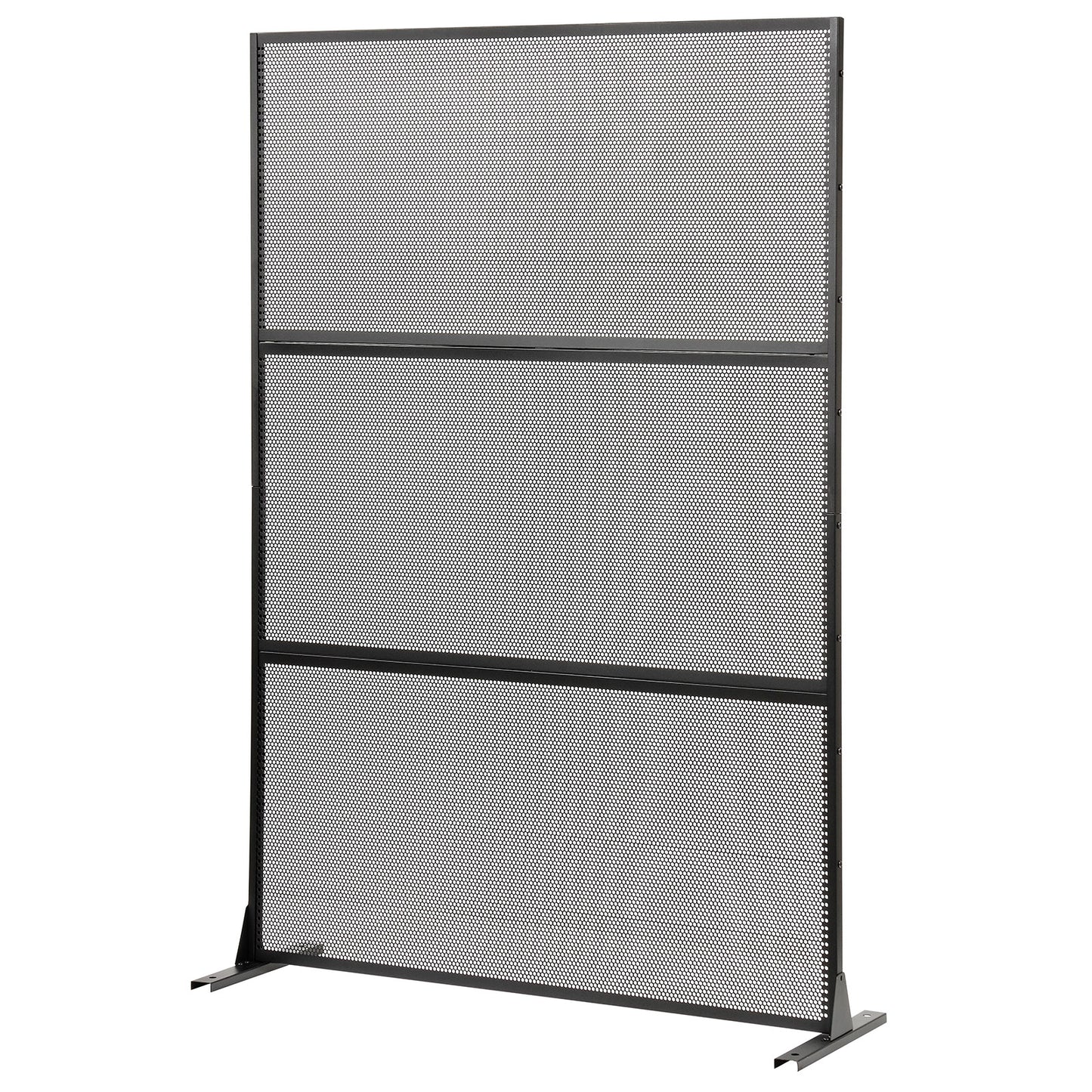 Metal Privacy Screen with Expansion Bolts and Connection Screws, Black Room Dividers at Gallery Canada