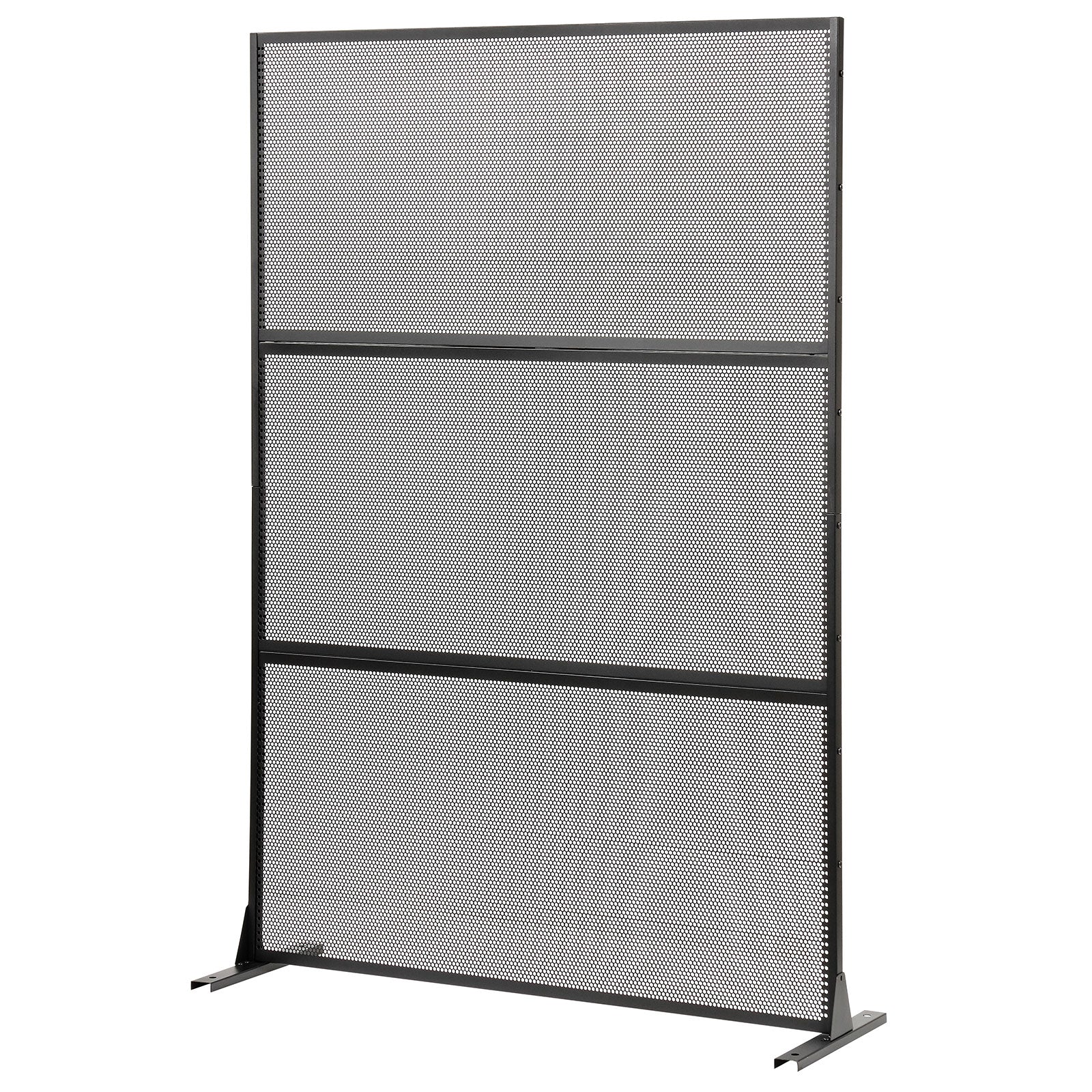 Metal Privacy Screen with Expansion Bolts and Connection Screws, Black Room Dividers at Gallery Canada