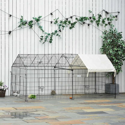 87x41x41-In Catio Rabbit Guinea Pig Cage, Small Animal Enclosure, Beige Houses & Habitats at Gallery Canada