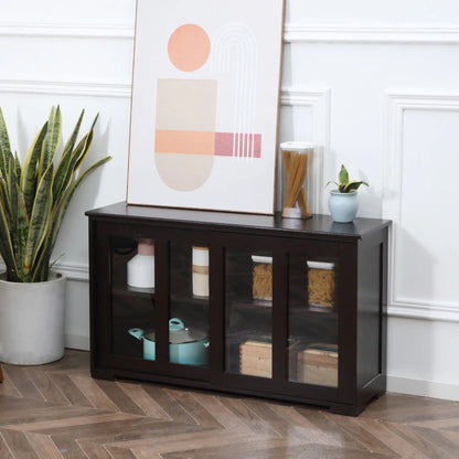 Modern Kitchen Sideboard, Stackable Storage Cabinet, Sliding Glass Door Bar Cabinets at Gallery Canada