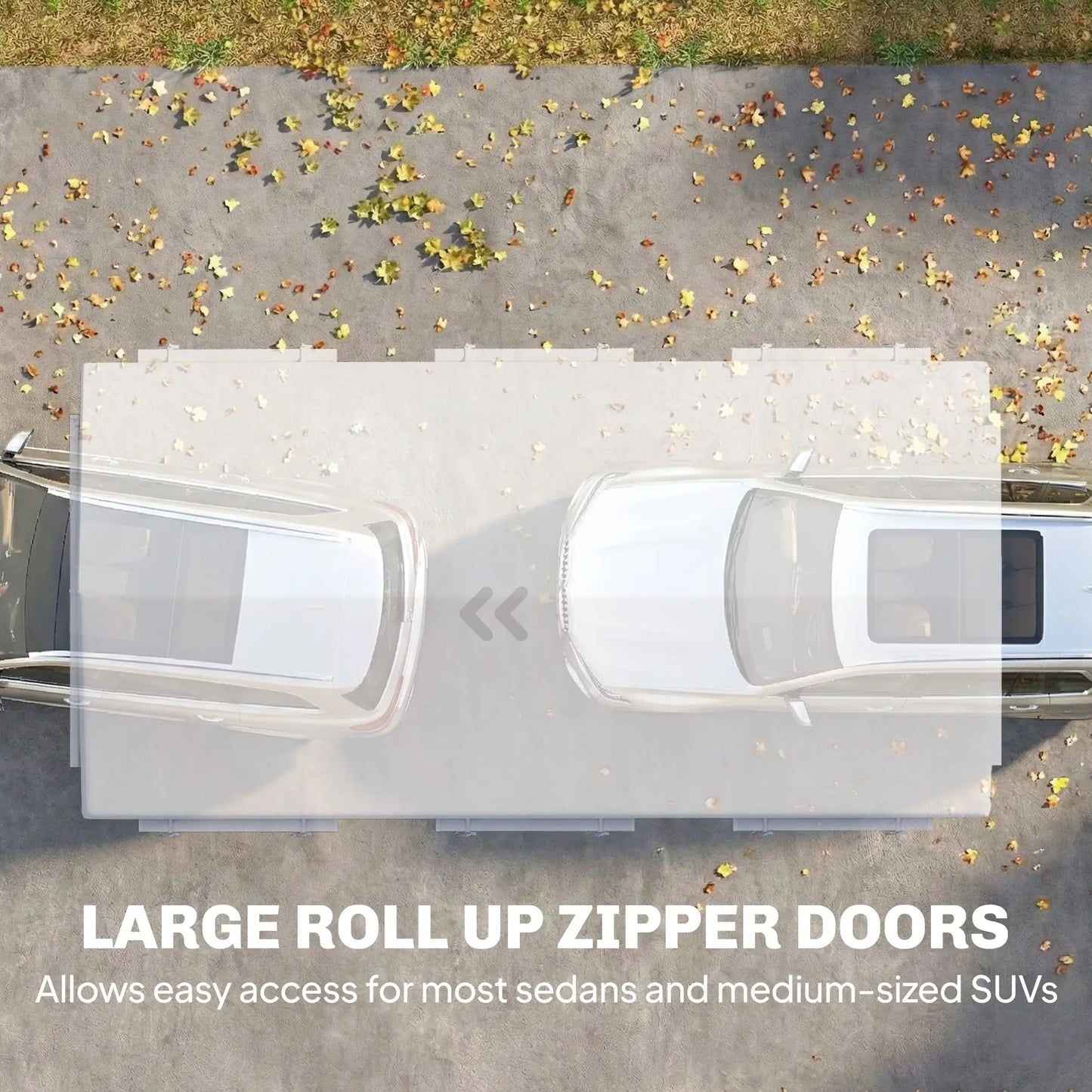 10' x 20' Heavy Duty Carport, Adjustable Garage Canopy Tent, White Car Shelters at Gallery Canada