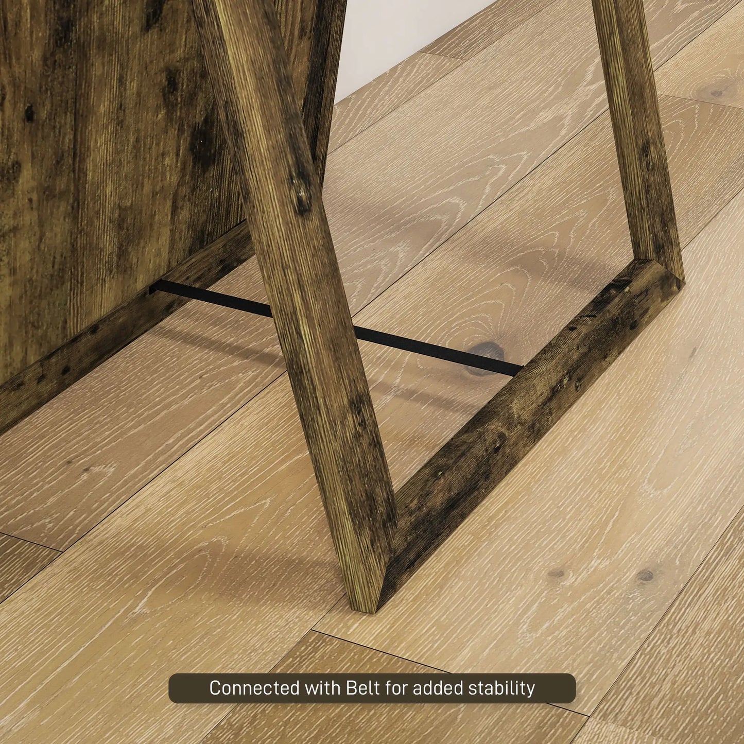 58" x 20" Floor Mirror, Full Body, Rustic Brown, Brown Full Length Mirrors at Gallery Canada