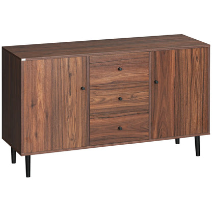 Kitchen Storage Sideboard, 2 Doors, 3 Drawers, Adjustable Shelves, Brown Bar Cabinets at Gallery Canada