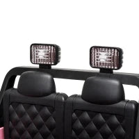 Camion électrique 12V pour enfant, télécommande, démarrage progressif, suspension à 4 roues, rose