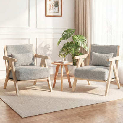 Mid-Century Modern Accent Chair, Artificial Leather Sofa, Gray Accent Chairs at Gallery Canada