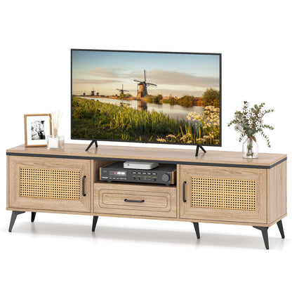 Mid Century Modern Entertainment Center, 2 Cabinets, Storage Drawer, Oak Entertainment Centers & TV Stands at Gallery Canada