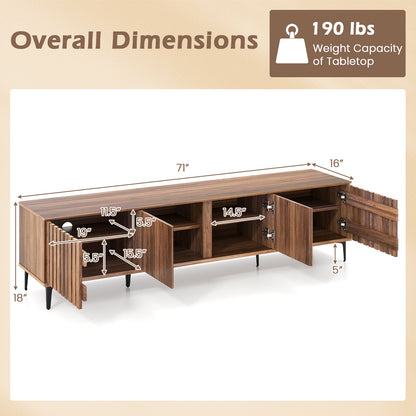 Mid Century Modern Entertainment Center, 4 Storage Cabinets, Walnut Entertainment Centers & TV Stands at Gallery Canada