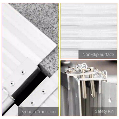 Textured Aluminum Folding Wheelchair Ramp, Portable 6' Knee Walker & Wheelchair Ramps at Gallery Canada