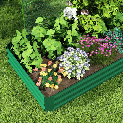 Metal Raised Garden Bed with Trellis, Galvanized Outdoor Garden Box Raised Garden Beds at Gallery Canada