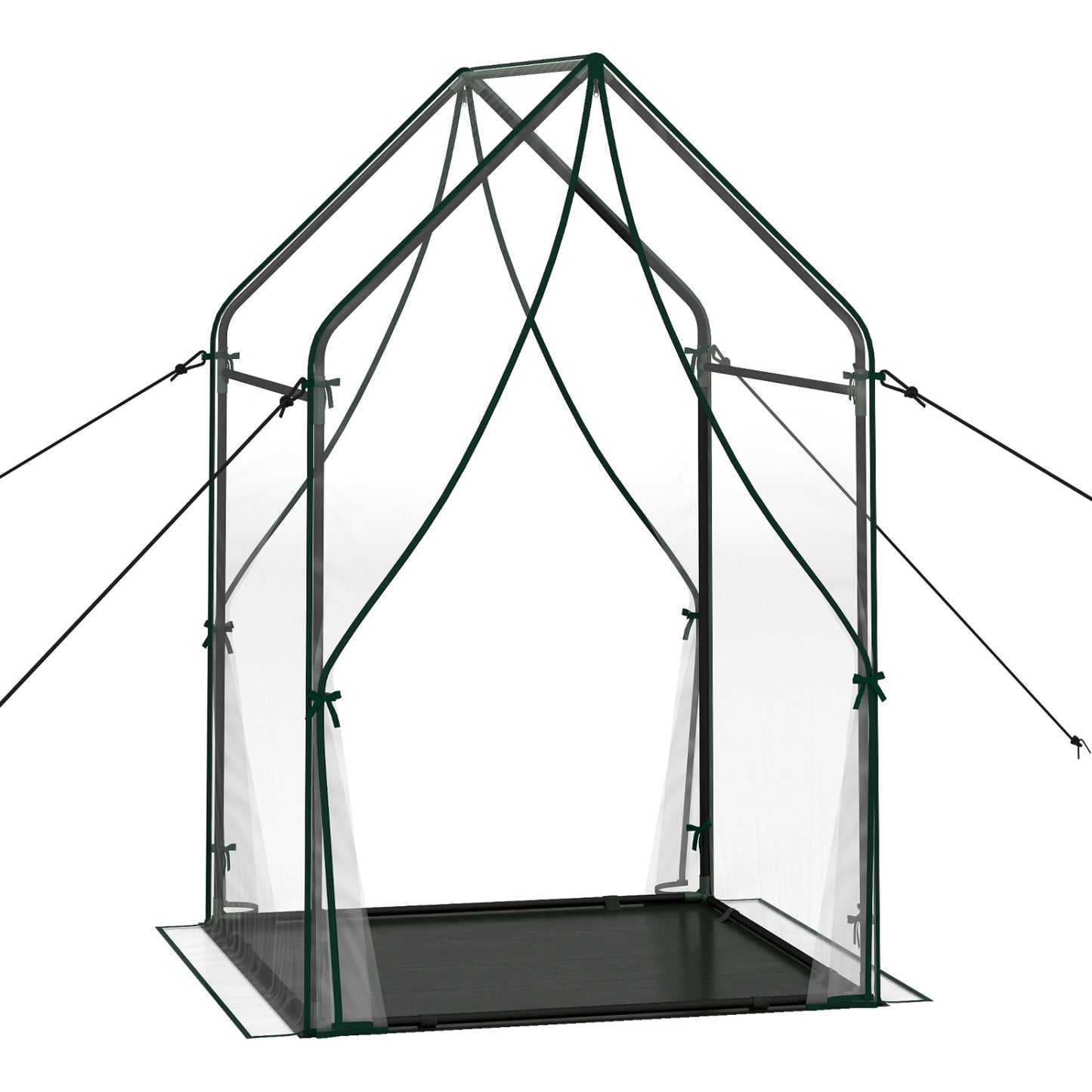 Mini House With Metal Frame, Transparent, L, Green Greenhouses Transparent at Gallery Canada