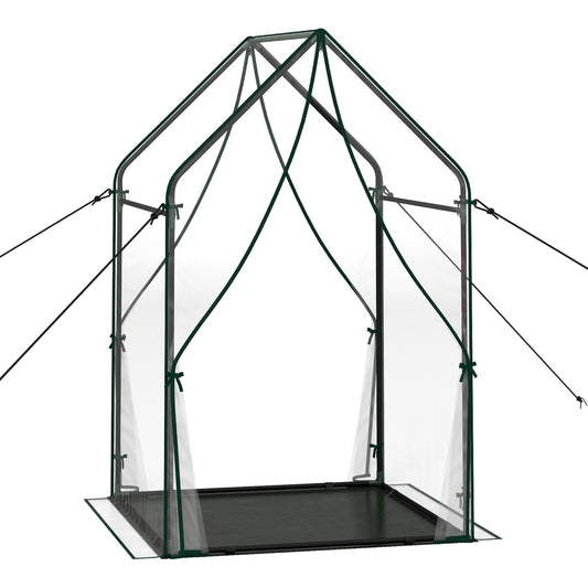 Mini House With Metal Frame, Transparent, L, Green Greenhouses Transparent at Gallery Canada