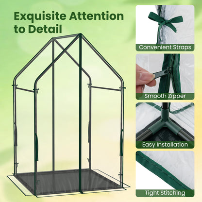 Mini House With Metal Frame, Transparent, L, Green Greenhouses at Gallery Canada