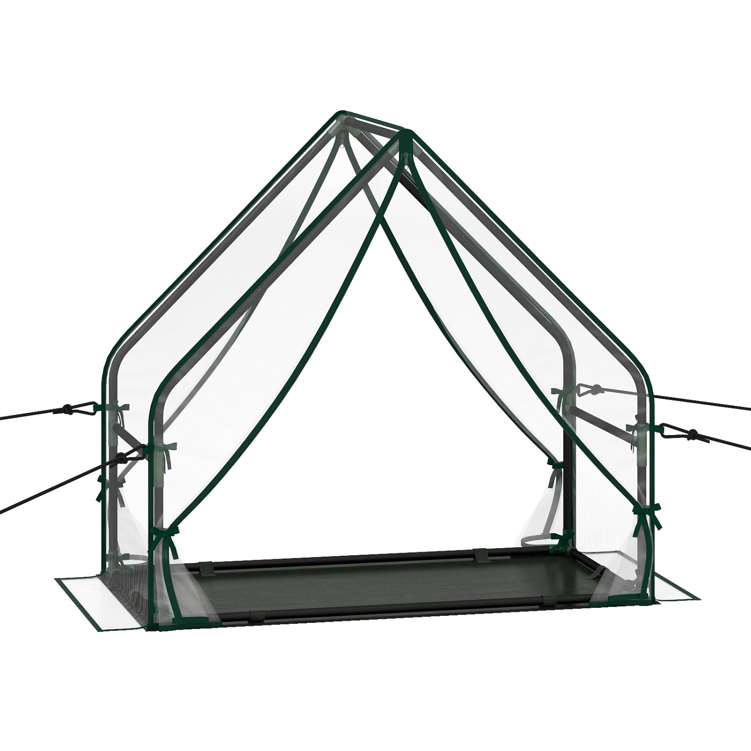 Mini House, Metal Frame, Transparent, Waterproof Bottom, Size S, Green Greenhouses Transparent at Gallery Canada
