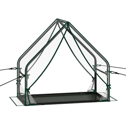 Mini House, Metal Frame, Transparent, Waterproof Bottom, Size S, Green Greenhouses Transparent at Gallery Canada