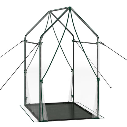 Mini Green House Metal Frame with Waterproof Bottom Mat and Wind Ropes-XL, Transparent Greenhouses Transparent at Gallery Canada