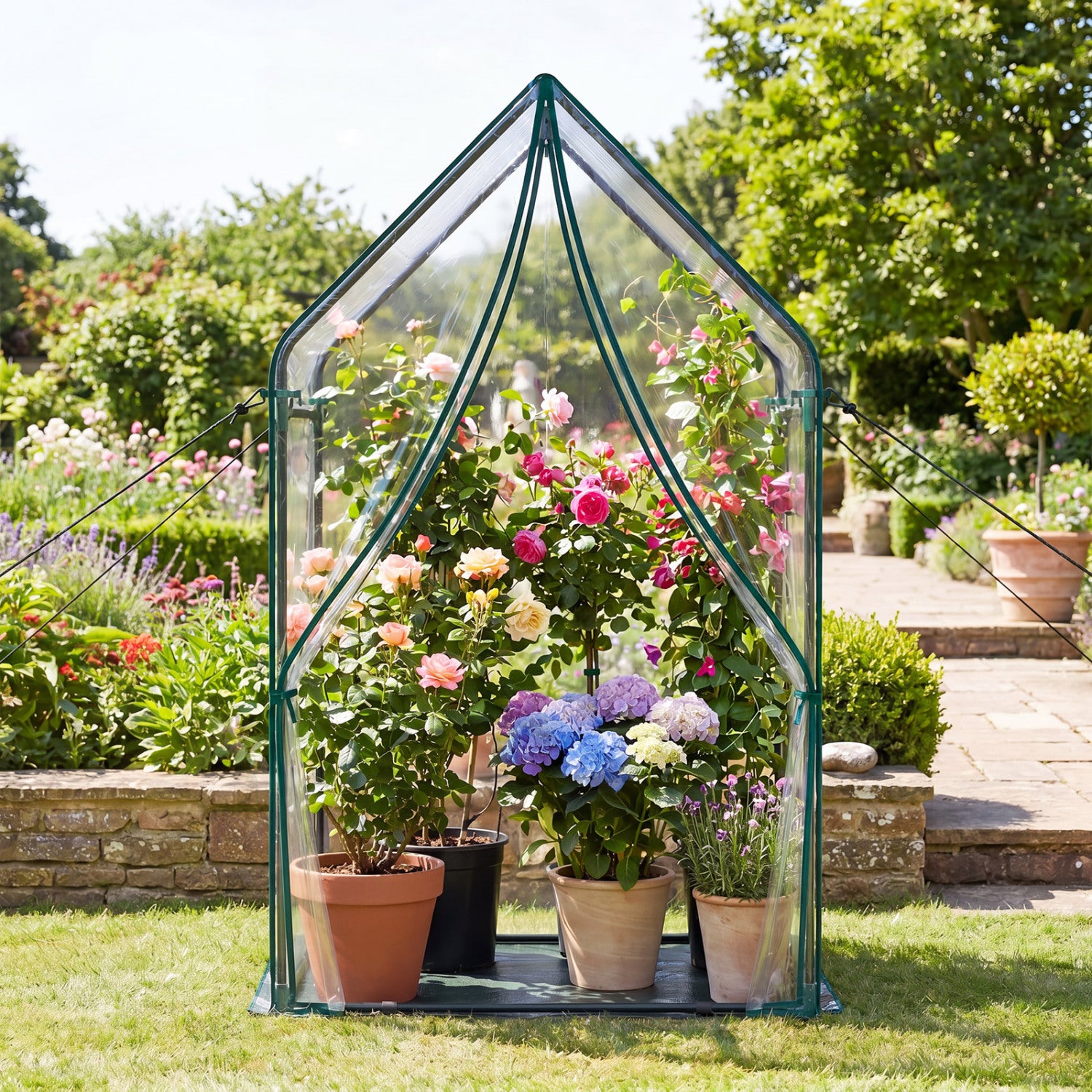 Mini House With Metal Frame, Transparent, L, Green Greenhouses at Gallery Canada