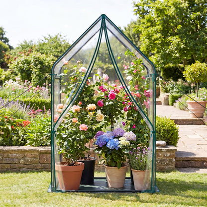 Mini House With Metal Frame, Transparent, L, Green Greenhouses at Gallery Canada