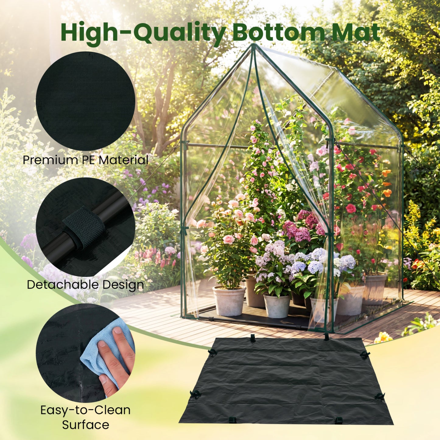 Mini House With Metal Frame, Transparent, L, Green Greenhouses at Gallery Canada