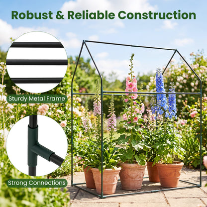Mini Green House Metal Frame with Waterproof Bottom Mat and Wind Ropes-XL, Transparent Greenhouses at Gallery Canada