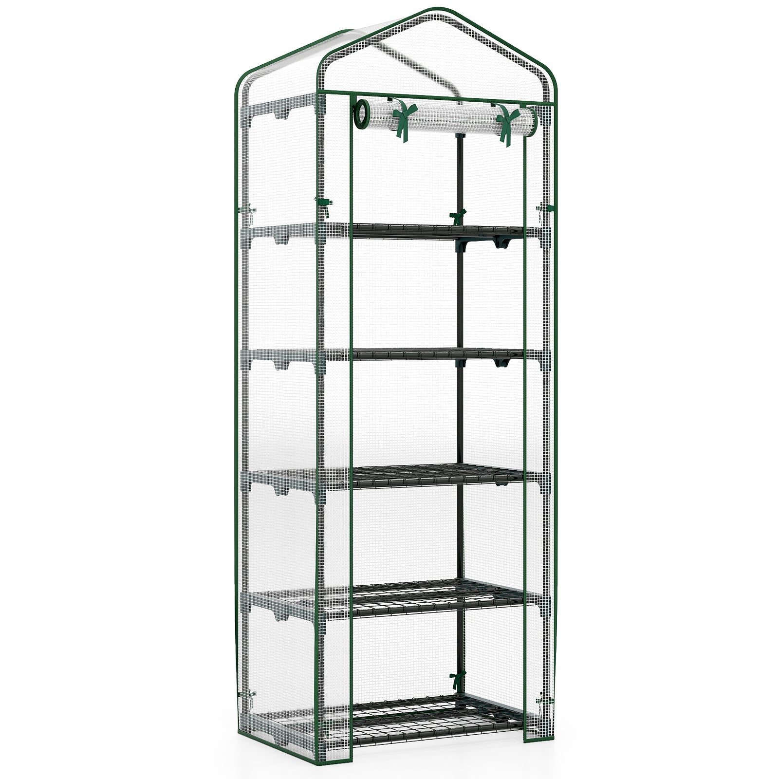 Mini Greenhouse Portable Plant Grow House with 5 Tier Shelves, White Greenhouses at Gallery Canada