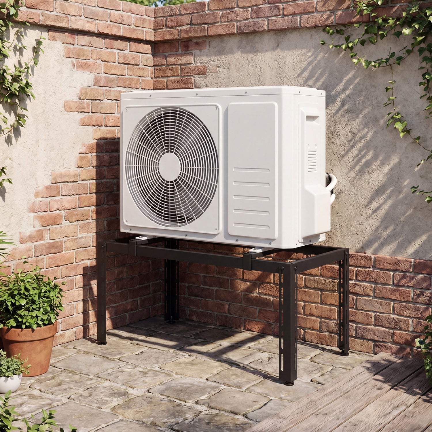 Mini Split Ground Stand Adjustable For 9000-36000 BTU, Black Mini Split AC Parts & Accessories at Gallery Canada
