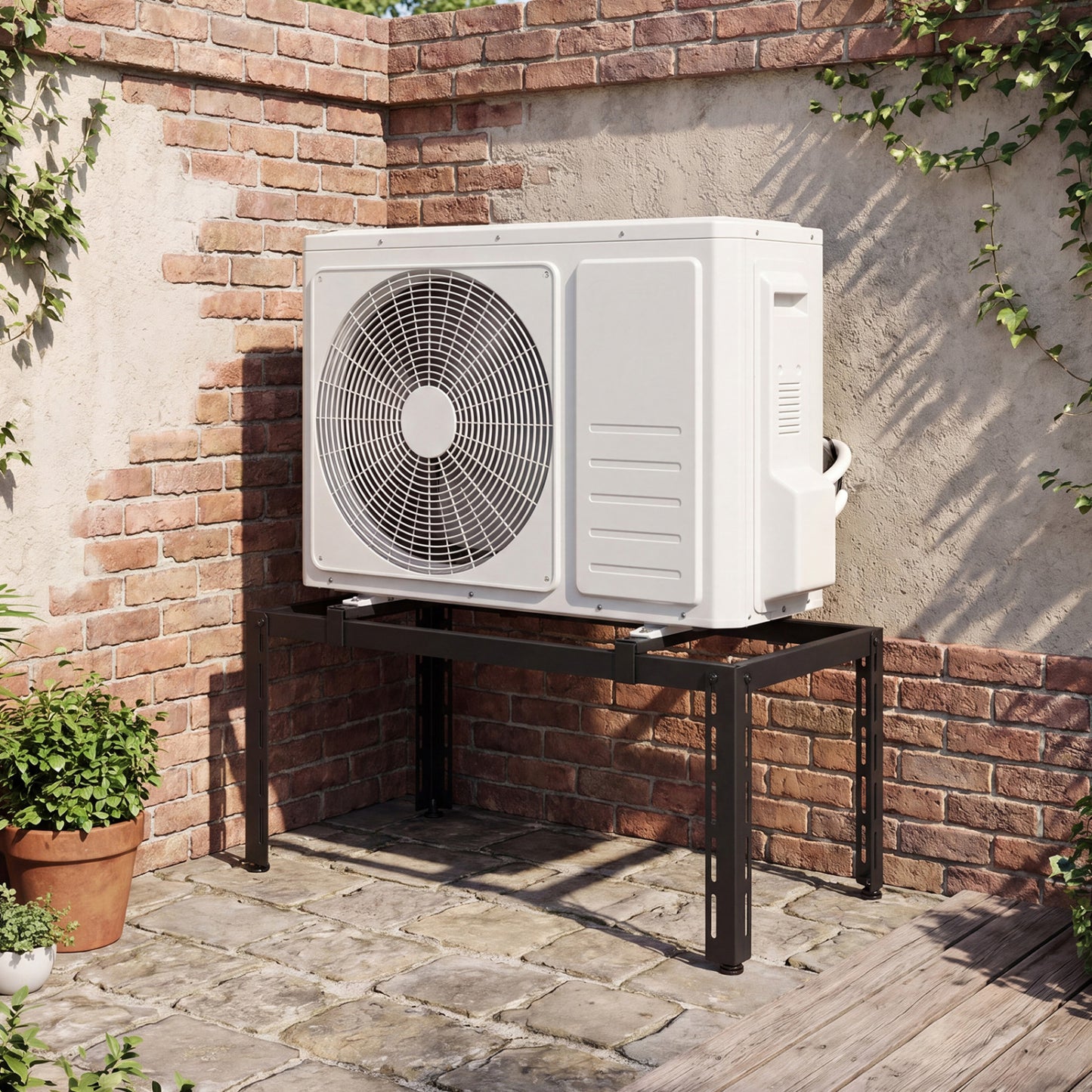 Mini Split Ground Stand Adjustable For 9000-36000 BTU, Black Mini Split AC Parts & Accessories at Gallery Canada