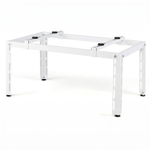 Mini Split Ground Stand, Adjustable For 9000-36000 BTU, White
