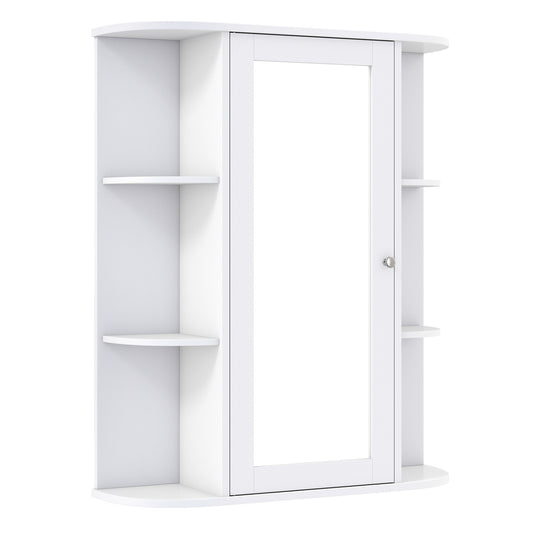 Wall Mount Bathroom Cabinet, Single Door Shelves, White Wall Cabinets White at Gallery Canada