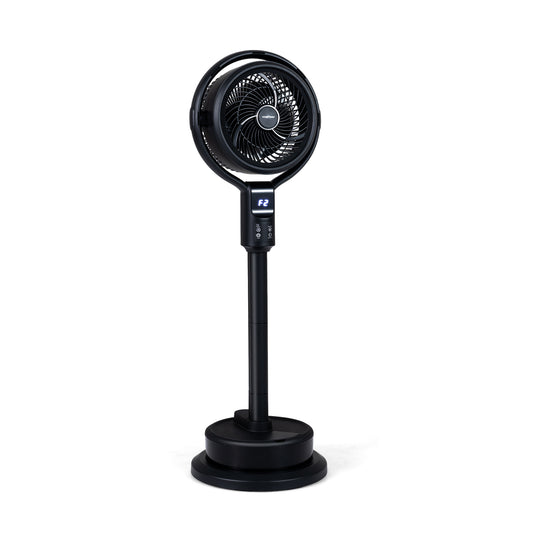 Misting Pedestal Fan, 8 Speeds, 90° Auto Oscillation, Black Fans Black at Gallery Canada