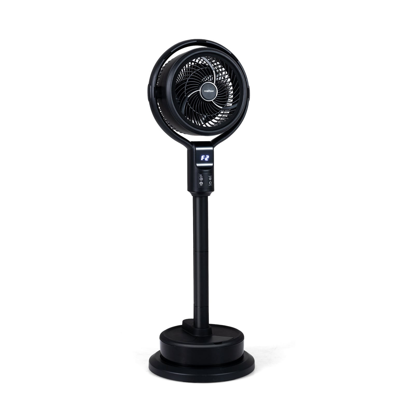 Misting Pedestal Fan, 8 Speeds, 90° Auto Oscillation, Black Fans Black at Gallery Canada