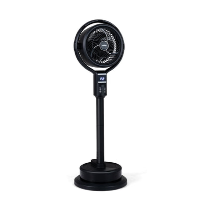 Misting Pedestal Fan, 8 Speeds, 90° Auto Oscillation, Black Fans Black at Gallery Canada