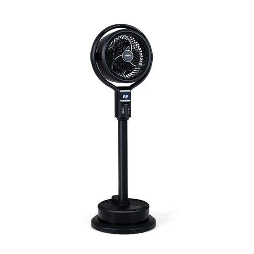 Misting Pedestal Fan, 8 Speeds, 90° Auto Oscillation, Black