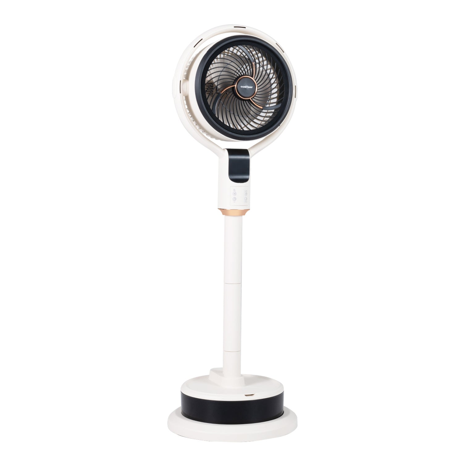 Misting Pedestal Fan, 90° Oscillation, 8 Speeds, White Fans White at Gallery Canada