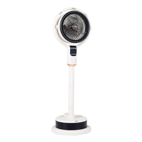 Misting Pedestal Fan, 90° Oscillation, 8 Speeds, White