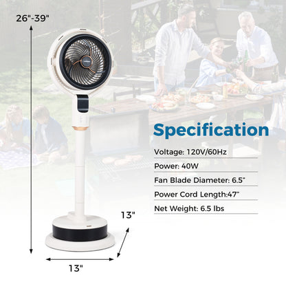 Misting Pedestal Fan, 90° Oscillation, 8 Speeds, White Fans at Gallery Canada