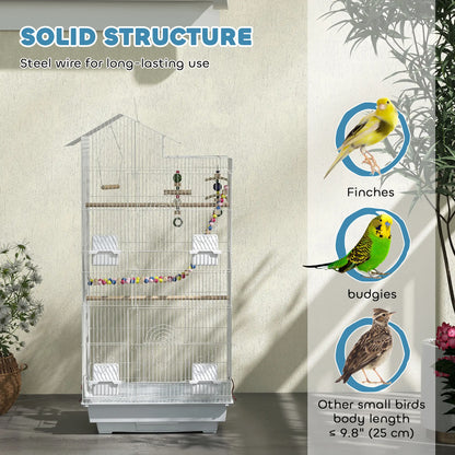 39" Bird Cage for Budgie, Cockatiel, Conure, Small Birds Bird Cages at Gallery Canada