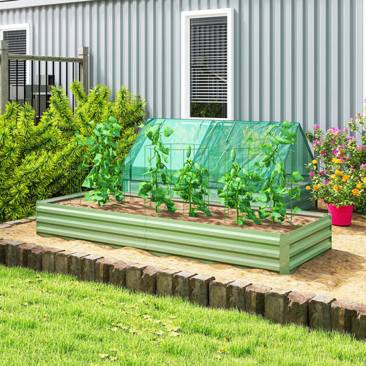 95" X 36" X 12" Galvanized Raised Garden Bed, Green Galvanized Planter Boxes Light Green at Gallery Canada